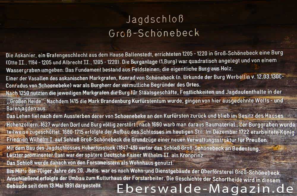 Jagdschloss bei Groß Schönebeck in der Schorfheide