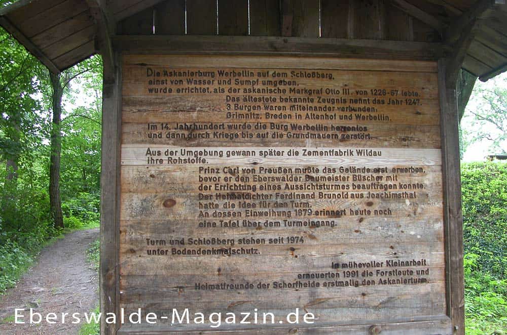 Infotafel zum Askanierturm 